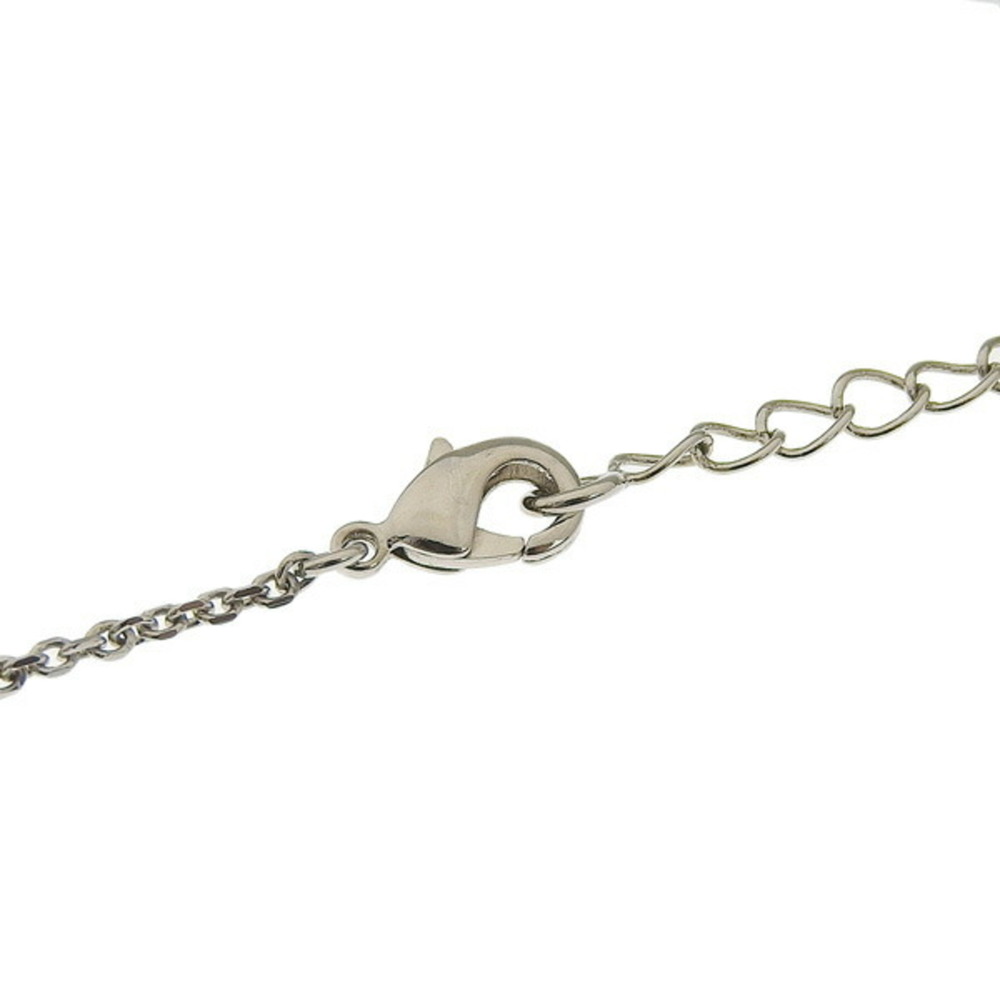 Salvatore Ferragamo Ferragamo Light Stone Gancini Necklace Silver Women's_7